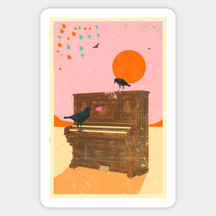 CROWS PIANO Sticker